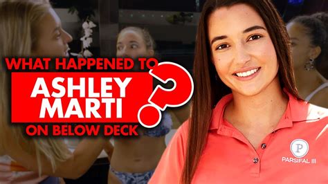 What does Ashley Marti from Below Deck Sailing。